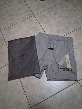 Fear of God Essentials Men's Light Gray Sweat Shorts